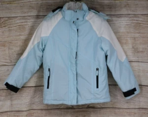 Cherokee Youth Girls Size Large 10/12 Full Zip Winter Ski Coat Aqua Blue - Picture 1 of 8