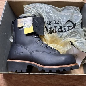 Chippewa Men's 8” Black Oiled Logger Boots Composite Toe Waterproof #73114 13W - Picture 1 of 6