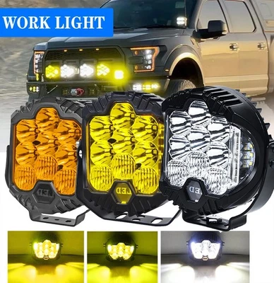 5/7 inch LED Work Light Pods Spot & Flood Combo Fog Lamp Offroad Driving Lights - Image 1 of 4