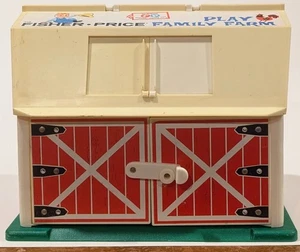 1967 Fisher Price Barn Family Play Farm Little People BARN VG - Picture 1 of 9