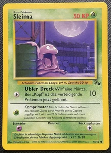 Sleima 48/62 Fossil Unlimited Common German LP Pokemon 1999-2000 - Picture 1 of 2