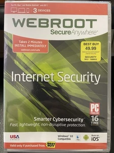 Webroot Secure Anywhere Unopened / Sealed - Picture 1 of 2
