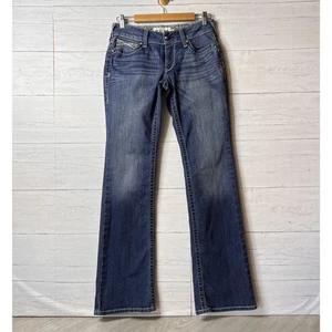 Ariat Jeans donna taglia 27L vero denim equitazione punto frusta oceano bootcut - Foto 1 di 22
