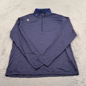 Greyson Sport Pullover Mens 2XL Blue Long Sleeve Quarter Zip brrr Cooling Golf - Picture 1 of 11