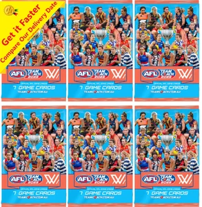 6 x 2025 AFLW Womens Teamcoach Footy Trading Card Packs - Bild 1 von 6