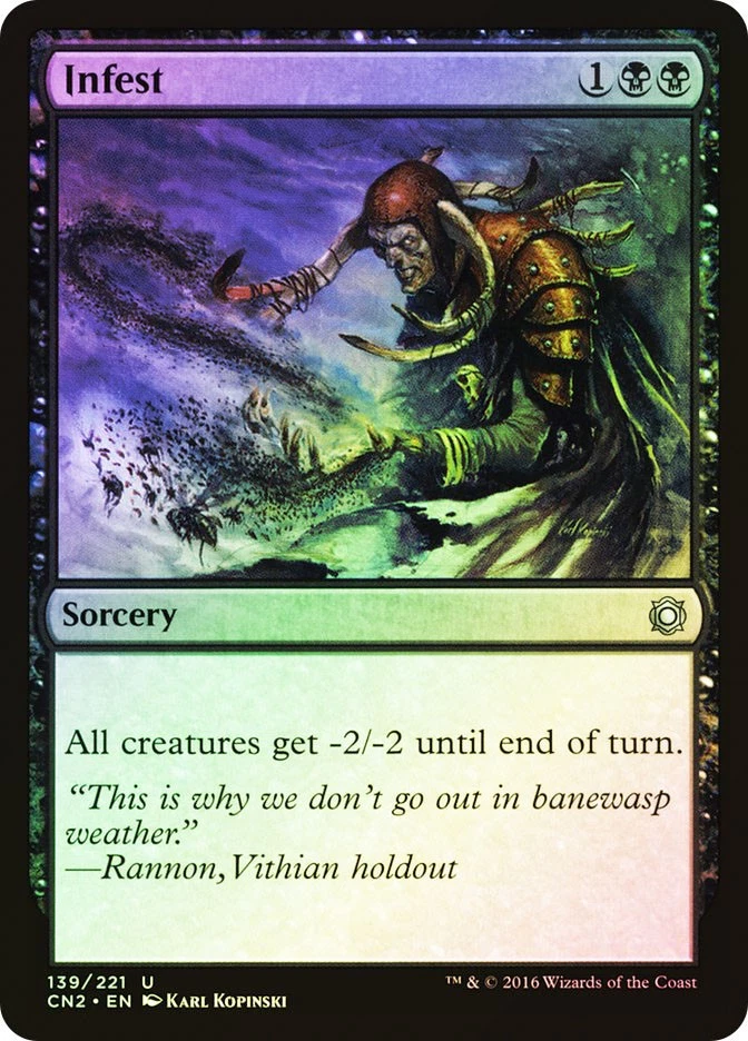 MTG FOIL Infest  - Conspiracy: Take the Crown #139 - Image 1 of 1