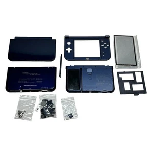 NEW Nintendo 3DS Blue LL XL Full Set Housing Shell Cover Case + FREE GIFT - Picture 1 of 2