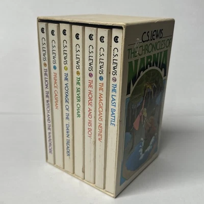THE CHRONICLES OF NARNIA C.S. Lewis 1970 First Collier Edition Complete Box Set - Image 1 of 4