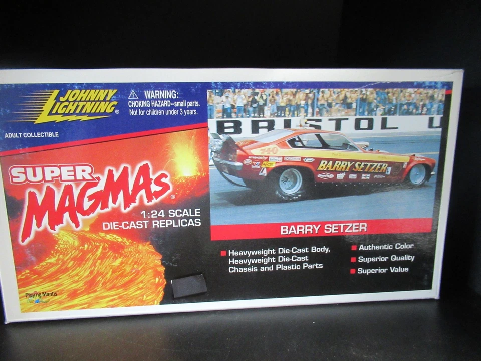 RARO COCHE DIVERTIDO BARRY SETZER JOHNNY LIGHTNING SUPER MAGMA'S NHRA 1:24 CARRERA DE RESISTENCIA Foto 1 de 4