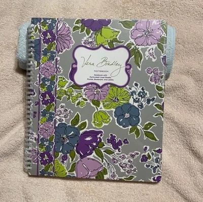 Cuaderno grande de acuarela Vera Bradley con etiquetas patrón retirado nuevo con etiquetas Foto 1 de 4