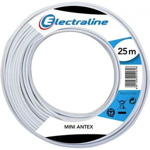Cavo Mini Satellite, Lunghezza 25 m, Bianco Electraline 18002 - Foto 1 di 2