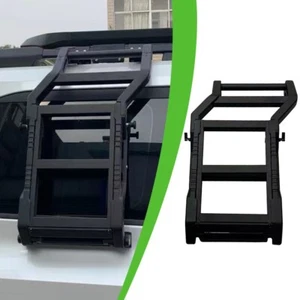 Matte Black Foldable Side Window Step Ladder Fits for Bronco 2021-2024 - Picture 1 of 6