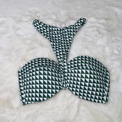 MIKOH Padded Bandeau High Neck Bikini Top Womens Size Small - Image 1 of 4