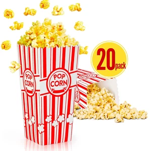20-Pack Popcorn Boxes, Sturdy and Durable Popcorn Bucket, Large Capacity Popcorn - Picture 1 of 7