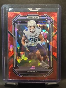 Tarjeta de novato Evan Hull 2023 Panini Draft Picks Red Ice Prizm #133 radiocontrol - Imagen 1 de 6