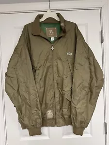Lrg Root and Equipment Jacket Mens XXXXL Gold Windbreaker Nylon Full Zip Hooded - Picture 1 of 7