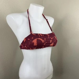 Lululemon Hawaiian Bandeau Halter Bikini Top Swim Tie Back Women’s Sz 2 Rip Tag - Picture 1 of 7
