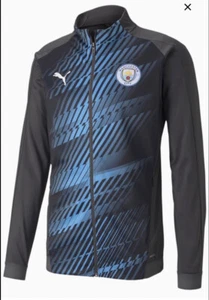Puma Official FC Manchester City Stadium League Jacket Soccer Football Excellent - Picture 1 of 8