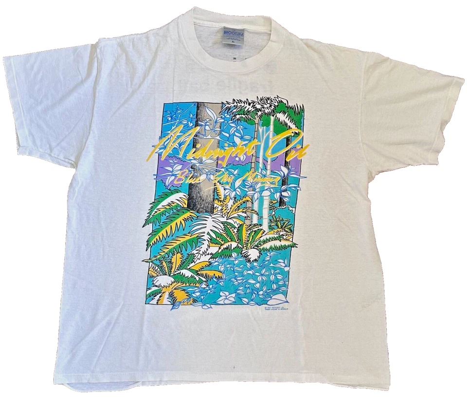 Camiseta Vintage Midnight Oil 1990 "Blue Sky Mine" Concert Tour GG - Imagem 1 de 4