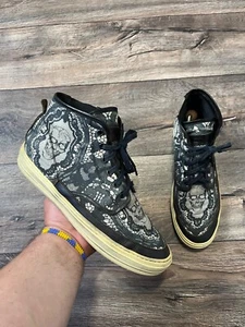 Alexander McQueen Herren Mehrfarbig Spitze und Totenkopf Druck Hoch Turnschuhe US9,5 - Bild 1 von 15