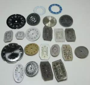 VTG LOT OF MEN LADIES WRIST WATCH DIALS WATCHMAKER REPLACEMENT PARTS #9 - Picture 1 of 9