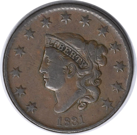 1831 Large Cent Large Letters VF Uncertified #243 Cover