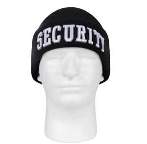 Men Beanie high quality Black Knit Ski Cap Warm Solid Casual Men Security Winter - Picture 1 of 4
