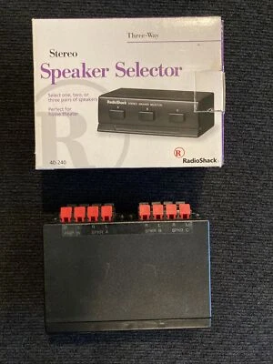 Radioshack Stereo Speaker Selector 40-240 3 Way Stereo - Image 1 of 3