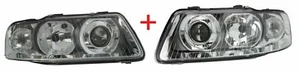 AUDI A3 8L1 (1996-2003) 2X TYC FARO DELANTERO DERECHA+IZQUIERDA eléctrico CROMO/ - Imagen 1 de 6