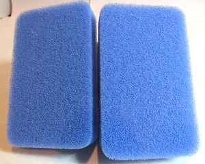 2 esponjas exfoliantes de silicona reutilizables de malla fina para limpieza de cocina, baño-AZUL - Imagen 1 de 1