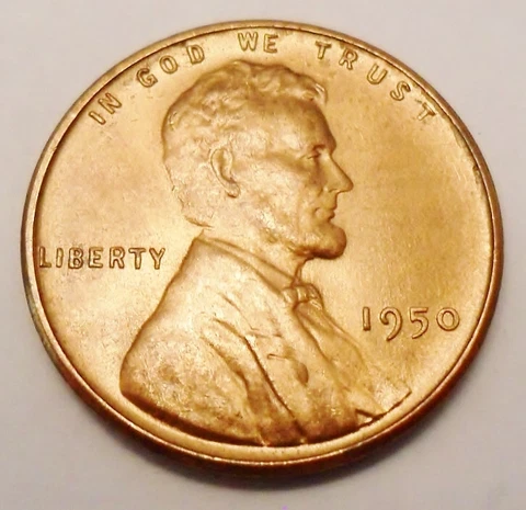1950 P Lincoln Wheat Cent / Penny Coin   *FINE OR BETTER*  **FREE SHIPPING** Cover