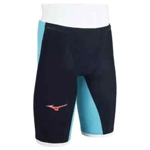 Traje de baño para hombre Mizuno 2025 GX SONIC 6 NV Half Spats ‎N2MBA50193 negro turquesa - Imagen 1 de 9