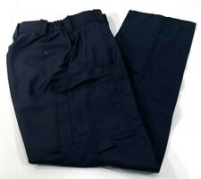 NEW WOMENS FLYING CROSS POLY WOOL 7 POCKET PANTS HOUPDTRSW1 NAVY 6x36 UNHEMMED