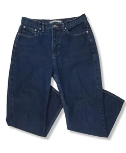 Jeans Tommy Hilfiger Vintage Azul Oscuro Denim Tiro Alto Piernas Cónicas Talla 30 x 27 - Imagen 1 de 9