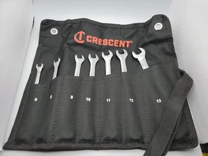 CRESCENT 7pc 12 Point Metric Combination Wrench Set CCWSRMM7 MM NEW - Picture 1 of 3