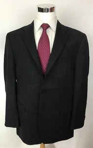 Tuta uomo Calvin Klein antracite gessato vestibilità classica 3 bottoni lana 42R 35x26 - Foto 1 di 12