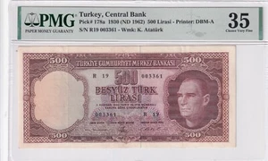 Turkey, 500 Lira, 1962, VF, p178a - Picture 1 of 2