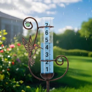 Pluviómetro Exterior, Colibrí Decorativo Pluviómetros Exterior Mejor Calificado, F... - Imagen 1 de 8