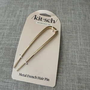 Pin francés de metal Kitsch dorado nuevo con etiquetas - Imagen 1 de 2