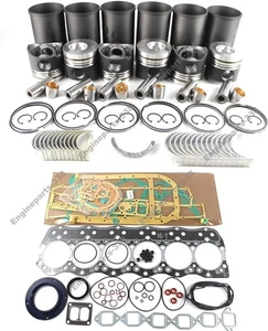 Overhaul Rebuild Kit for Mitsubishi 6D34 New Holland E215 Kato HD820-2 Excavator - Picture 1 of 1