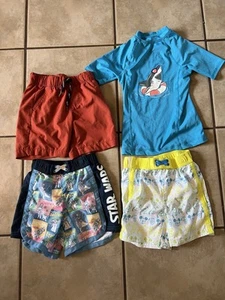 Disney Mickey and Star Wars Rashguard Swim Set XS boy - Picture 1 of 7