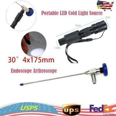 0/30/70 Artroscopio Sinuscopio Endoscopio Nasal 4x175mm Fuente de Luz Foto 1 de 4