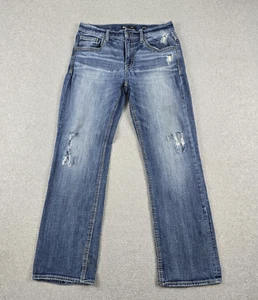 Jeans BKE Jake para Hombres 33 x 32 (32 x 30.5) Bootcut Destroyed Elastizado Azul Denim - Imagen 1 de 19