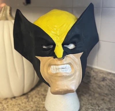 Vintage 1995 Marvel Wolverine Latex Mask Retro X-Men Superhero - Image 1 of 4