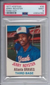 1977 HOSTESS # 38 JERRY ROYSTER ☆RARE☆ ATLANTA BRAVES ☆ONLY 2 HIGHER☆ PSA 9 MINT - Picture 1 of 1