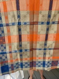 TEXTILE Vintage Mid Century Modern 70s Linen Tablecloth Orsha Linen Mill NEW - Picture 1 of 6