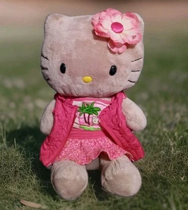 Peluche Build a Bear Hawaiian Sun Kissed Tan Tropical Hello Kitty con Accesorios - Imagen 1 de 10