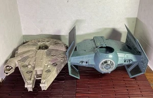 STAR WARS MILLENNIUM FALCON MICRO MACHINES Darth Vader Tie Fighter (not Complete - Picture 1 of 15