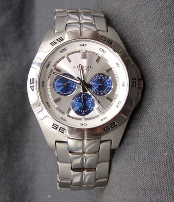 Reloj multifunción FOSSIL BQ-9303 para hombre con batería nueva - ¡Funciona muy bien!  b73 Foto 1 de 4