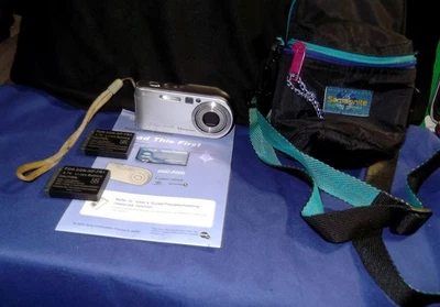 Sony Cyber-Shot DSC-P200 7.2MP Digital Camera - Silver Bundle - Tested - Image 1 of 4